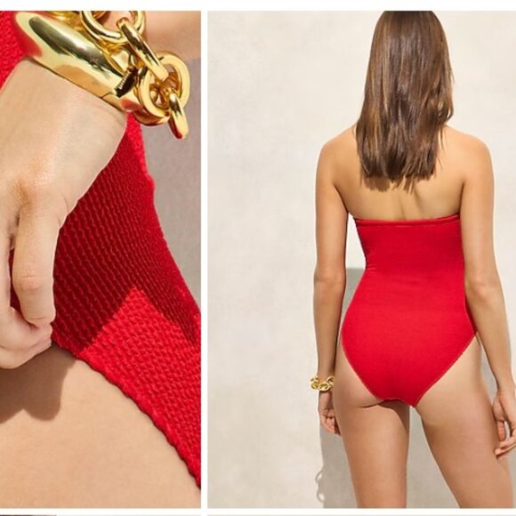 J Crew Gemma Bandeau Scrunchie One-Piece NWT - Picture 2 of 4